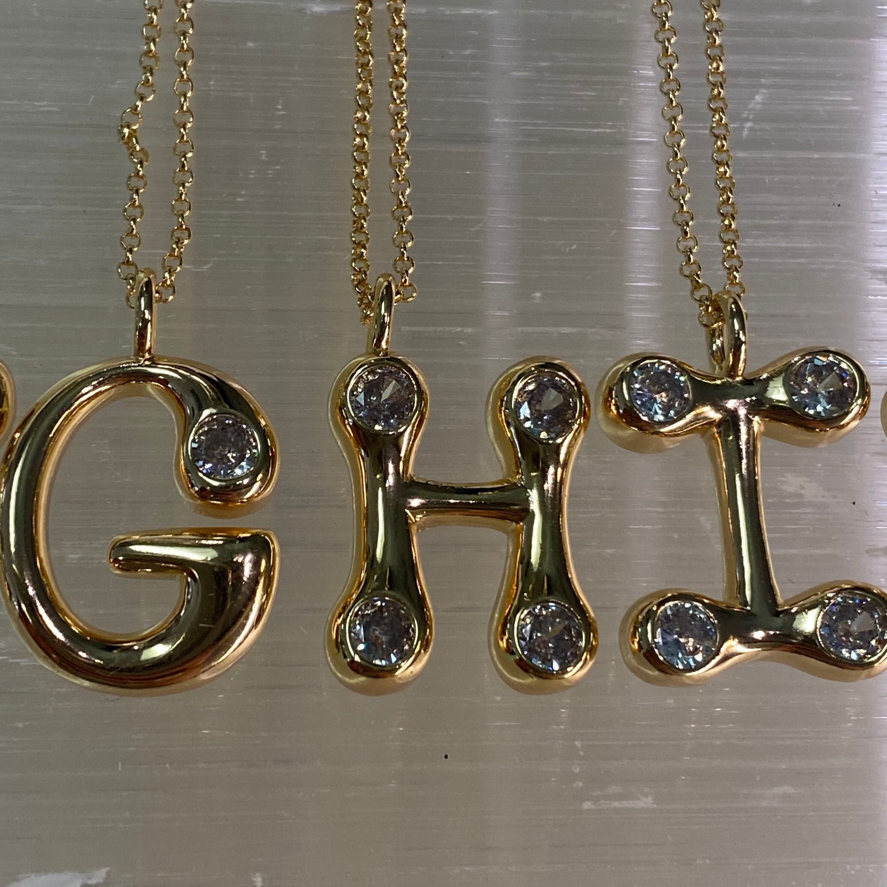 Bubble Letter Necklace – Marissa Collections